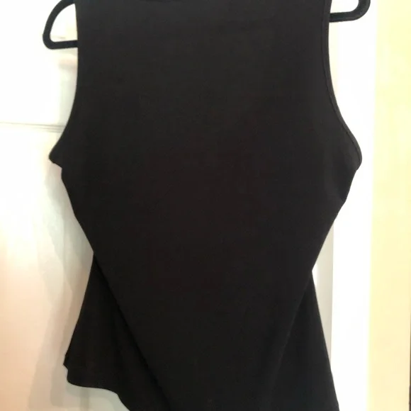 Jaipur Black shirt sleeve top Size Large - Picture 2 of 4